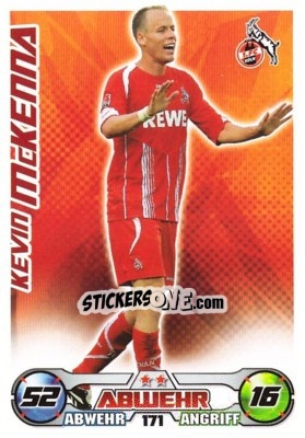 Sticker KEVIN MCKENNA - German Football Bundesliga 2009-2010. Match Attax - Topps