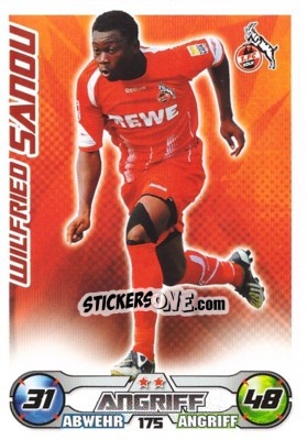 Figurina WILFRIED SANOU - German Football Bundesliga 2009-2010. Match Attax - Topps