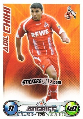 Sticker ADIL CHIHI - German Football Bundesliga 2009-2010. Match Attax n. 179 - Topps