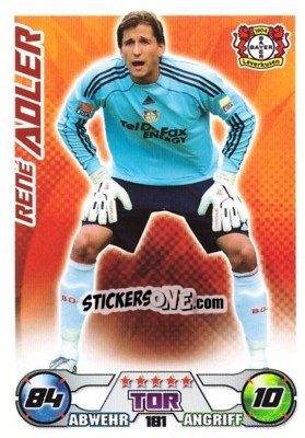 Sticker RENE ADLER - German Football Bundesliga 2009-2010. Match Attax - Topps