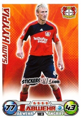 Sticker SAMI HYYPIä - German Football Bundesliga 2009-2010. Match Attax - Topps