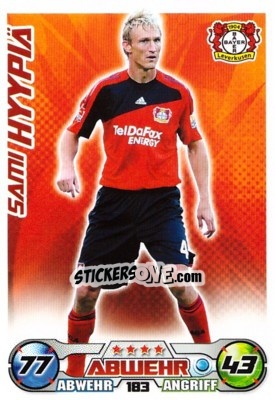 Cromo SAMI HYYPIä - German Football Bundesliga 2009-2010. Match Attax n. 183 - Topps