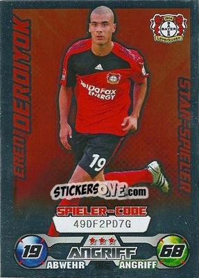Sticker Eren Derdiyok - German Football Bundesliga 2009-2010. Match Attax n. 195 - Topps