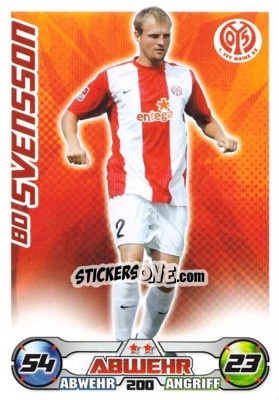 Sticker BO SVENSSON - German Football Bundesliga 2009-2010. Match Attax - Topps