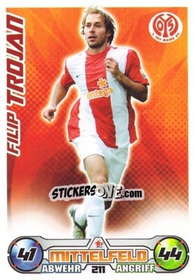 Sticker FILIP TROJAN - German Football Bundesliga 2009-2010. Match Attax n. 211 - Topps