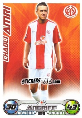 Sticker CHADLI AMRI - German Football Bundesliga 2009-2010. Match Attax - Topps