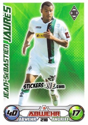 Sticker Jean-Sebastien Jaures - German Football Bundesliga 2009-2010. Match Attax - Topps