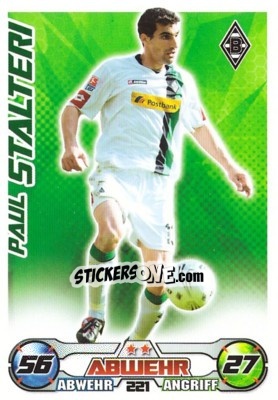 Sticker PAUL STALTERI - German Football Bundesliga 2009-2010. Match Attax - Topps