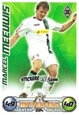 Sticker MARCEL MEEUWIS - German Football Bundesliga 2009-2010. Match Attax n. 224 - Topps