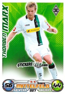 Sticker THORBEN MARX - German Football Bundesliga 2009-2010. Match Attax n. 227 - Topps