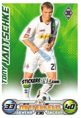 Sticker TONY JANTSCHKE - German Football Bundesliga 2009-2010. Match Attax - Topps