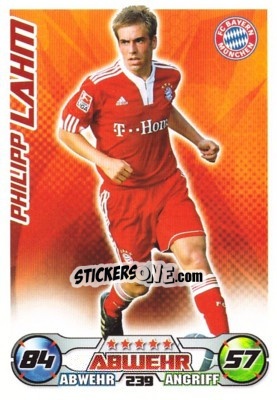 Sticker PHILIPP LAHM - German Football Bundesliga 2009-2010. Match Attax n. 239 - Topps
