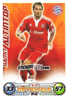 Sticker HAMIT ALTINTOP - German Football Bundesliga 2009-2010. Match Attax n. 245 - Topps