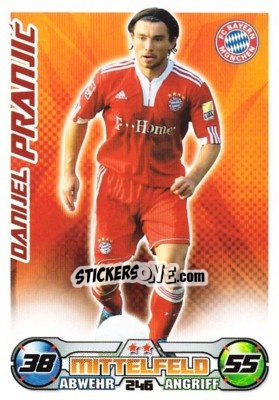 Sticker DANIJEL PRANJIC - German Football Bundesliga 2009-2010. Match Attax - Topps