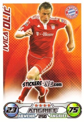 Sticker IVICA OLIC - German Football Bundesliga 2009-2010. Match Attax n. 250 - Topps