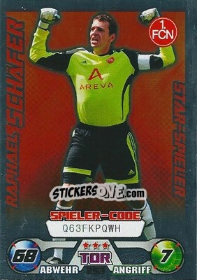 Figurina Raphael Schäfer - German Football Bundesliga 2009-2010. Match Attax - Topps