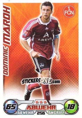 Sticker DOMINIC MAROH - German Football Bundesliga 2009-2010. Match Attax n. 256 - Topps