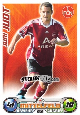 Sticker JURI JUDT - German Football Bundesliga 2009-2010. Match Attax n. 261 - Topps