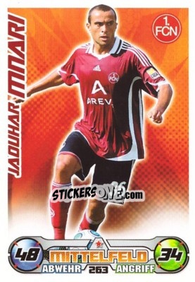 Sticker JAOUHAR MNARI - German Football Bundesliga 2009-2010. Match Attax - Topps