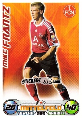 Sticker MIKE FRANTZ - German Football Bundesliga 2009-2010. Match Attax - Topps