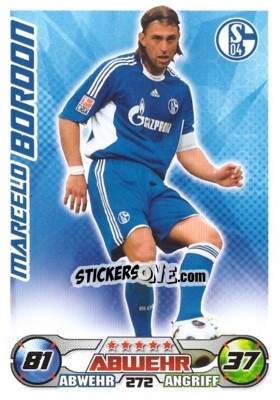 Sticker MARCELO BORDON - German Football Bundesliga 2009-2010. Match Attax n. 272 - Topps