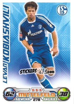 Cromo LEVAN KOBIASHVILI - German Football Bundesliga 2009-2010. Match Attax n. 278 - Topps