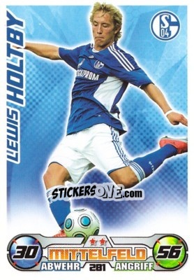 Sticker LEWIS HOLTBY - German Football Bundesliga 2009-2010. Match Attax n. 281 - Topps