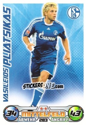 Figurina VASILEIOS PLIATSIKAS - German Football Bundesliga 2009-2010. Match Attax - Topps