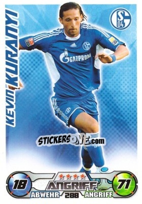 Sticker KEVIN KURANYI - German Football Bundesliga 2009-2010. Match Attax - Topps