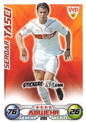 Sticker SERDAR TASCI - German Football Bundesliga 2009-2010. Match Attax n. 291 - Topps
