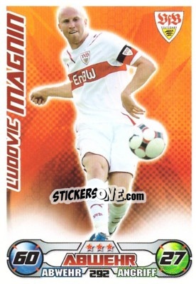 Sticker LUDOVIC MAGNIN - German Football Bundesliga 2009-2010. Match Attax n. 292 - Topps