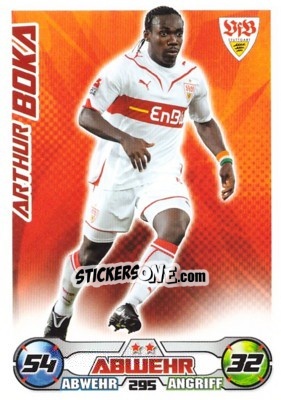 Cromo ARTHUR BOKA - German Football Bundesliga 2009-2010. Match Attax - Topps