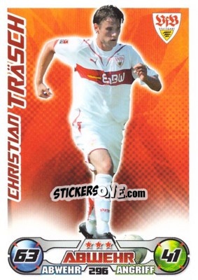 Sticker CHRISTIAN TRäSCH - German Football Bundesliga 2009-2010. Match Attax n. 296 - Topps