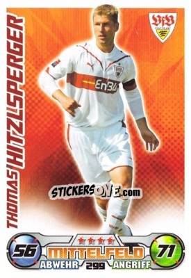 Sticker Thomas Hitzlshperger - German Football Bundesliga 2009-2010. Match Attax - Topps