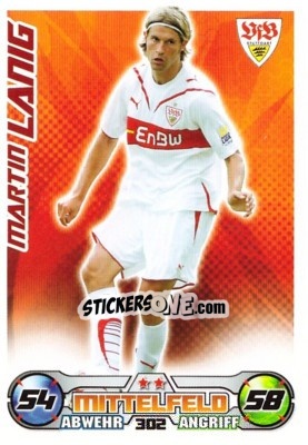 Sticker MARTIN LANIG - German Football Bundesliga 2009-2010. Match Attax - Topps