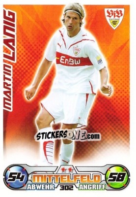 Sticker MARTIN LANIG - German Football Bundesliga 2009-2010. Match Attax n. 302 - Topps