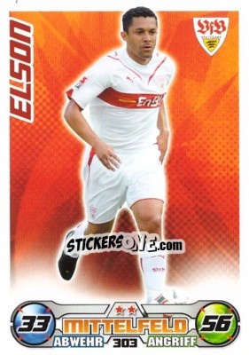 Sticker ELSON - German Football Bundesliga 2009-2010. Match Attax n. 303 - Topps