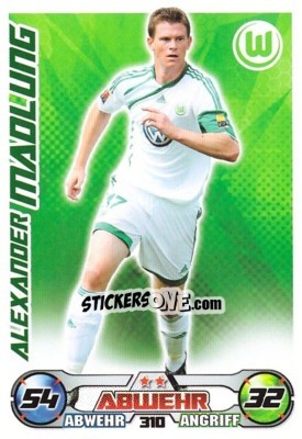 Sticker ALEXANDER MADLUNG - German Football Bundesliga 2009-2010. Match Attax n. 310 - Topps