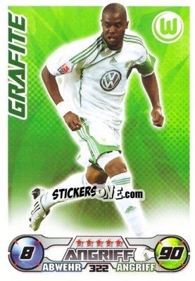 Sticker GRAFITE - German Football Bundesliga 2009-2010. Match Attax n. 322 - Topps