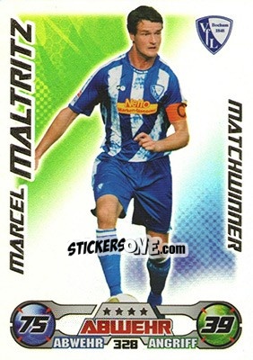 Sticker Marcel Maltritz - German Football Bundesliga 2009-2010. Match Attax n. 328 - Topps