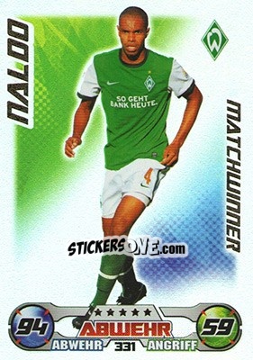 Sticker Naldo - German Football Bundesliga 2009-2010. Match Attax n. 331 - Topps