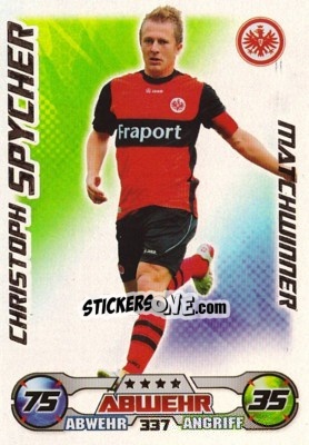 Sticker Christoph Spycher - German Football Bundesliga 2009-2010. Match Attax n. 337 - Topps