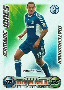 Cromo Jermaine Jones - German Football Bundesliga 2009-2010. Match Attax n. 371 - Topps