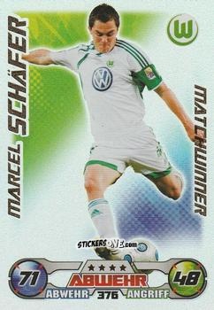 Cromo Marcel Schäfer - German Football Bundesliga 2009-2010. Match Attax n. 376 - Topps