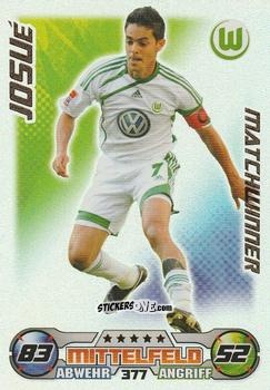 Figurina Josué - German Football Bundesliga 2009-2010. Match Attax n. 377 - Topps