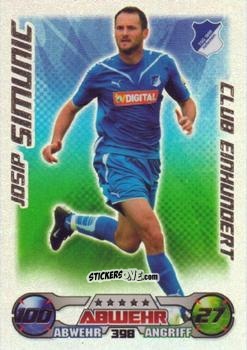 Figurina Josip Simunic - German Football Bundesliga 2009-2010. Match Attax n. 398 - Topps