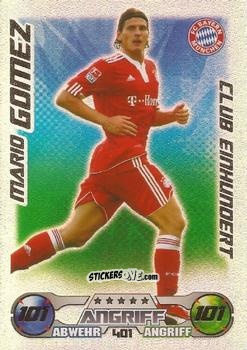 Sticker Mario Gomez - German Football Bundesliga 2009-2010. Match Attax n. 401 - Topps