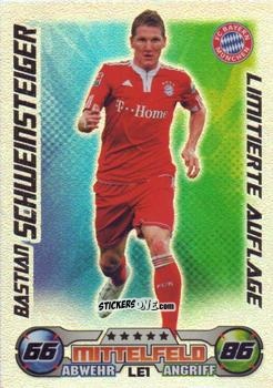 Sticker Bastian Schweinsteiger - German Football Bundesliga 2009-2010. Match Attax n. LE1 - Topps