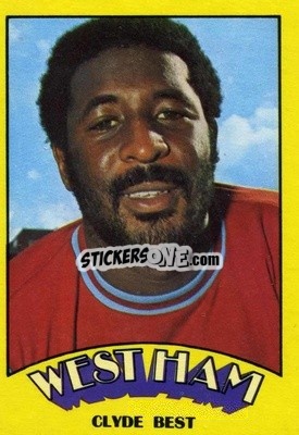 Cromo Clyde Best - Footballers 1974-1975
 n. 66 - A&BC