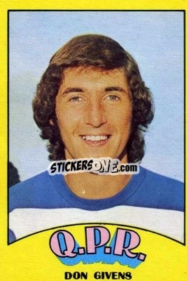 Sticker Don Givens - Footballers 1974-1975
 - A&BC